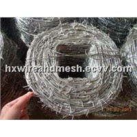 Galvanzied and PVC barbed wire