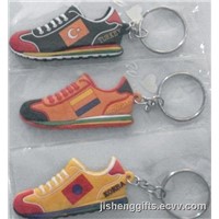 Sport Shoes Shaped PVC Keychain