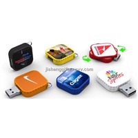Square Twister USB Flash Drive or Retractable USB Flash Memory Stick