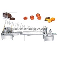 TK-Z500 TWO ROW DOUBLE COLOR BISCUIT SANDWICHING MACHINE