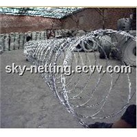 Wire Dia 2.5mm Barbed Spacing 26mm Razor Barbed Wire Fence for Prison