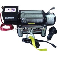 12v electric recovery winch 8000lb