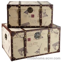 2013 New Collection Cheap Vintage Wood Linen Storage Trunk