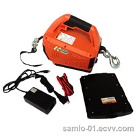 24V DC electric winch with two NiMH batteries