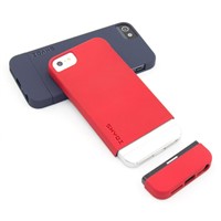 2 sub-section slide on hard case for Iphone 5