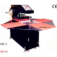 4 Rotate Pneumatic Printer- Print Flat Substrates (Video)- Digital- Fabric Heat Press Machine - QA