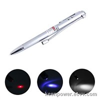 4-in-1 Pen (LED Flashlight + UV + Laser)   LP00027