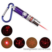 4 in 1 Red Laser LED Keychain - Purple LP00026