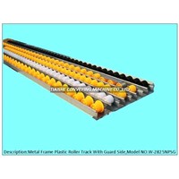 Aluminum Frame Plastic Roller Track,Plastic Roller Rail,Plastic wheel conveyor
