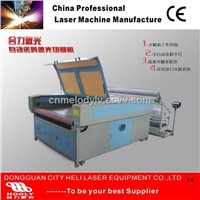 Auto feeder table laser cutting mahine for cut roll fabric ,roll leather ,cloth sheet