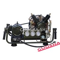 Breathing  high pressure air compressor( 300 bar 30 mpa 4500 psi 100L/min 440V  60HZ  engine)