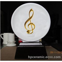 Ceramic Music Trophy Plaque