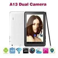 Cheapest! 9inch Allwinner A13 tablet PC Android4.0 Dual Camera 512MB RAM 8GB Multi Touch MID