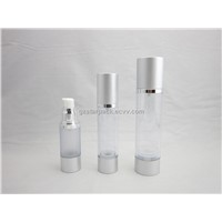 Clear airless pump bottles