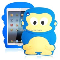 Factory Wholesale 3D Monkey King Silicone Ipad MIni Case