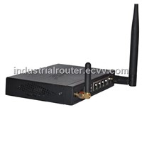 IndusIndustrial Wireless Router / Industrial HSPA+ Router WIFI 4 Lan,VPN,RS232 for Alarm System(Re)