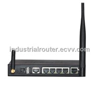 Industrial CDMA WIFI Router 4 Lan,VPN,RS232 (R)