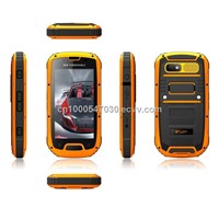 MTK6589 Quad Core 1.2GMHz Dual SIM 3G Android GPS mobile waterproof phone
