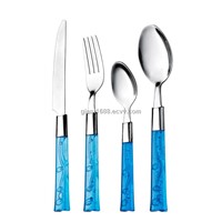 New Design Plastic Handle Stainless Steel Cutlery