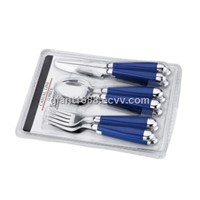 Plastic Handle Cutlery Set With Skin Packing