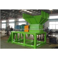 Plastic shredding machine for wood pallet with nails,plastic pipe,lump...