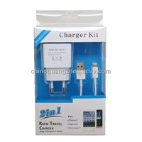 Rapid travel charger 2in1(charger kit)