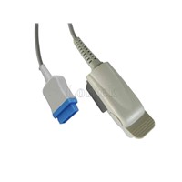Reusable  GE Medical (Datex-Ohmeda) Spo2 sensor, adult finger clip/soft tip/wrap type, 3m for S/5