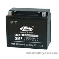 SMF Motorcycle battery YTX12-BS,maintance free, dry,rechargeable,lead acid