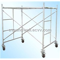 Safe durable frame scaffolding, frame scaffolding system, scaffolding frame