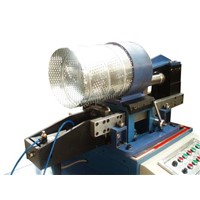 Spiral perforated duct machine