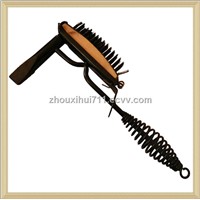 Spring Handle Chipping Hammer With Wire Brush
