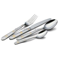 Stainless Steel Cutlery With Gold Plating G0019