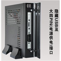 Thin Client MINI-ITX Chassis, dc-dc convertor,60w,215x190x60,12v5a adaptor