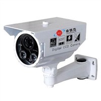Waterproof IR Bullet IP Camera with 2 Pieces of Array IR LEDs and About 60m IR LED