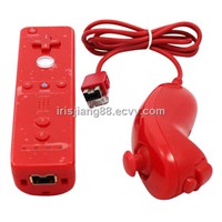 Whole sale! hot sell for wii remote controller and nunchuk combo/game joystick
