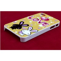 (X1015) High-Quality PC Protective Hard Case(snap on back cover) with Love printing for iphone 5
