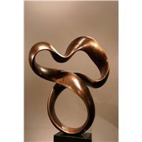 abstract modern resin sculpture