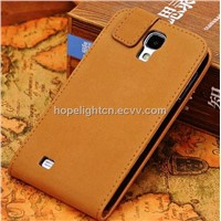 Business Style Good Quality Leather Flip Case for Samsung Galaxy S4/i9500 Mobilephone Accessories