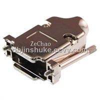 d-sub 15pin connector metal  hood  180 degree AMP
