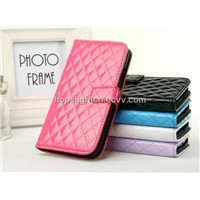 Good Quality Patent Leather Flip Cover for Samsung Galaxy S4/i9500 Accessories