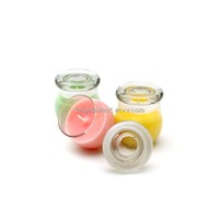 mini bulb glass candle jar (GJ057)