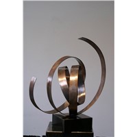 modern copper sculpture