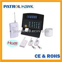 multi language LCD display and keypad  home alarm system wireless with monitor and intercom function