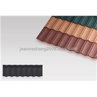 natural color stone chip coated metal roofing tiles