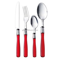 Plastic Handle Cutlery of Stainless Steel Tableware