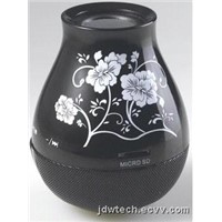 protable speaker as the best gift for Blue and white porcelain vase shapes  with TF card for friend