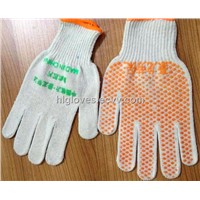 rubber dotted safety gloves