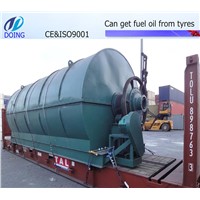waste tires pyrolysis machine turn waste tyre/plastric to fuel oil