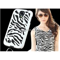 Zebra Stripe PC Silicone Case for Samsung Galaxy S4/i9500 Mobile Phone Accessories