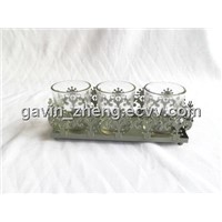 classic metal cup candle holder